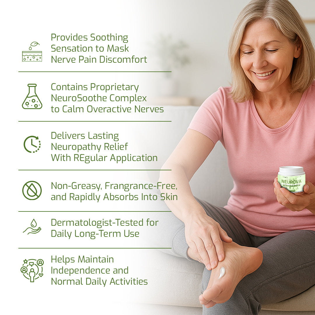 Neurova™ – Fast Acting Neuropathy Cream That Targets Pain at the Source